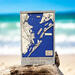 Map of Galveston Texas beach house on the gulf of mexico. Beach Home Accent Custom Map Display Personalized Coastal Design Nautical Theme